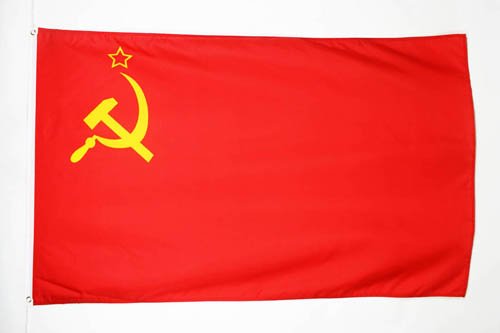 AZ FLAG Bandera de la URSS 90x60cm - Bandera ROJA - Comunista – SOVIÉTICA - Rusia 60 x 90 cm