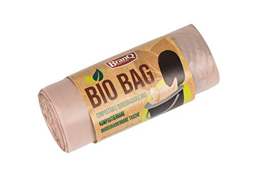 BranQ - Home essential Toilettenbeutel Bio 20 Unidades edición Limitada para Inodoro de Camping, marrón, 22 l