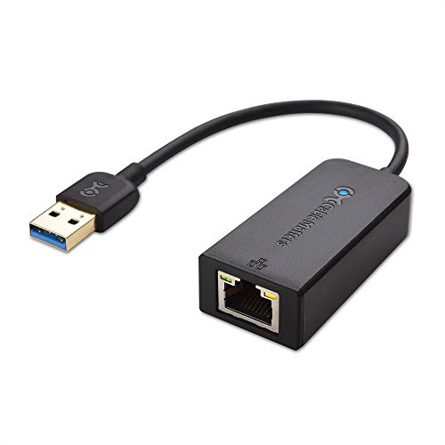 Cable Matters Adaptador USB Ethernet(Adaptador Ethernet USB 3.0/Hub USB 3.0/Adaptador USB a Ethernet/Adaptador USB 3.0 a Ethernet) Compatible con una Red Ethernet de 10/100/1000 Mbps en Negro