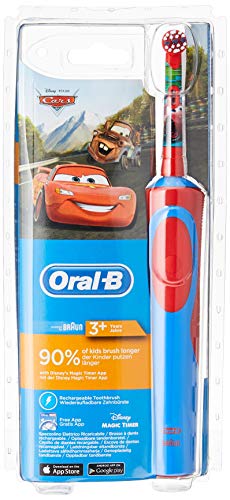 Cepillo de Dientes Eléctrico Oral-B Stages Power Kids de los Personajes de Cars o Aviones Disney, Multicolor