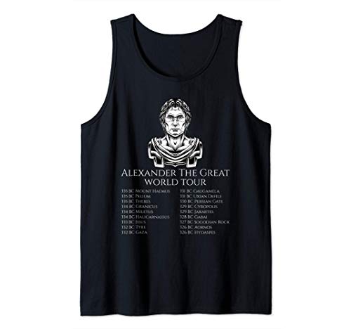 Classical Greek History - Alexander The Great World Tour Camiseta sin Mangas