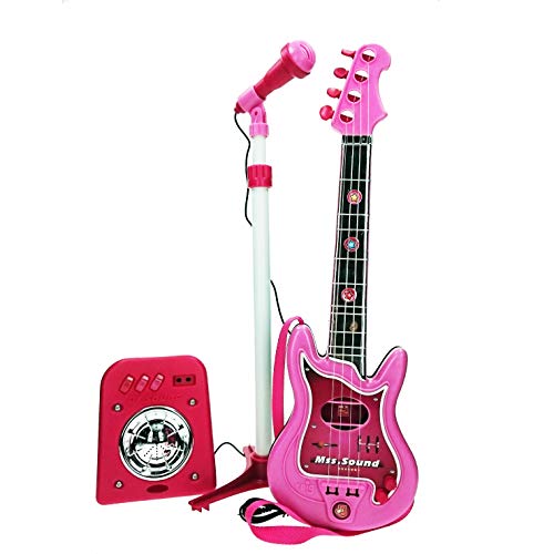 CLAUDIO REIG-Conjunto Flash micrófono + bafle + Guitar, Color Rosa (8441)