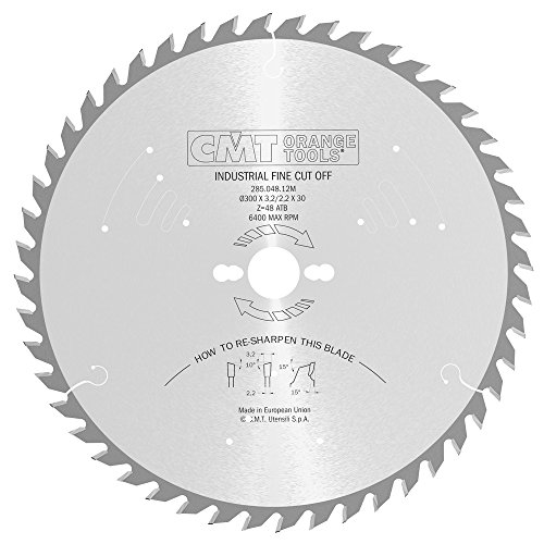 CMT Orange Tools 285.048.12M - Sierra circular 300x3.2x30 z 48 atb 10 grados silenciosa