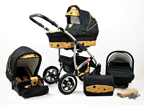 Cochecito de bebe 3 en 1 2 en 1 Trio Isofix silla de paseo New L-GO 2 by SaintBaby Gold Star 3in1 con Silla de coche