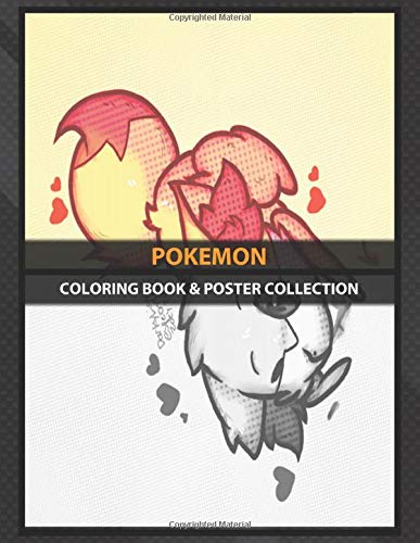 Coloring Book & Poster Collection: Pokemon Cute Little Fox Pokemon Chewing On Some Twigs Anime & Manga