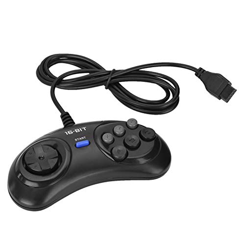 Controlador de Juegos USB Controlador de Juegos con Cable con 6 Botones Gamepad Controlador Joypad Mango de Consola de Juegos