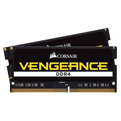 Corsair Vengeance Performance - Módulo de Memoria de 16 GB (2 x 8 GB, SODIMM, DDR4, 2400 MHz, C16), Negro (CMSX16GX4M2A2400C16)