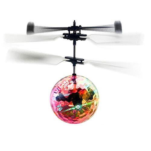 Creative Mini Aircraft， Unique Suspended Luminous Intelligent Induction Flying Ball，Infrared Induction LED Remote Ball Mini Aircraft.