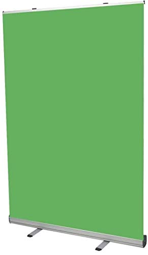 Croma Verde con Soporte Plegable - Chroma Key Verde portátil - Roll up Ideal Fondos fotografia Estudio - Green Screen con Estructura y Estuche rígido de Aluminio
