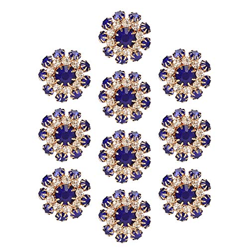 DAUERHAFT Botón de Diamantes de imitación 2 cm para Manualidades Hechas a Mano
