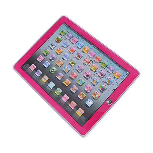 DAUERHAFT Máquina de Aprendizaje para bebés Práctica Tableta de Aprendizaje portátil en inglés Juguete de Aprendizaje de inglés para bebés Mano de Obra Exquisita para el Aprendizaje del bebé(Pink)
