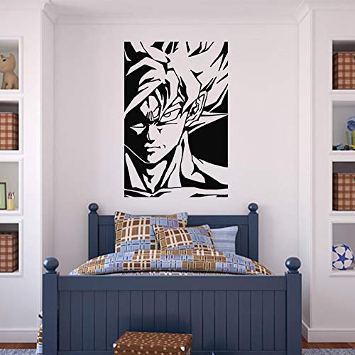 Dragon Ball Z - Adhesivos decorativos para pared, diseño gráfico del hogar, decoración de la casa de arte de vinilo de dibujos animados adecuados para habitaciones de los niños, a, 58cm x 87cm