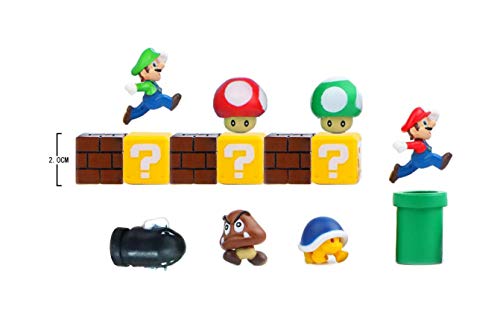 EXM Personajes Super Mario 14 Nevera 3D, imanes para pancartas para Calendari, Pared de Metal Juguetes para Niños Adornos Decoración collezionismo Nintendo