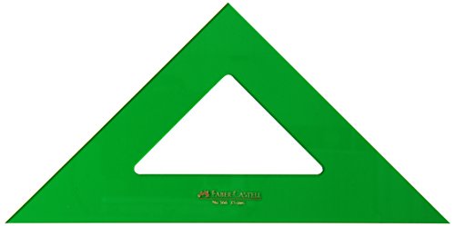 Faber-Castell 566 - Escuadra de 25 cm, color verde