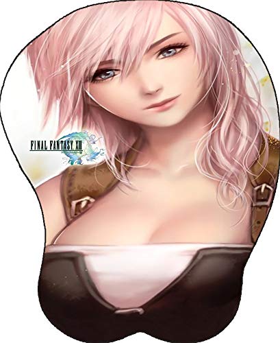 Final Fantasy XIII 13 Lightning Sexy Breast Boob Oppai Pad