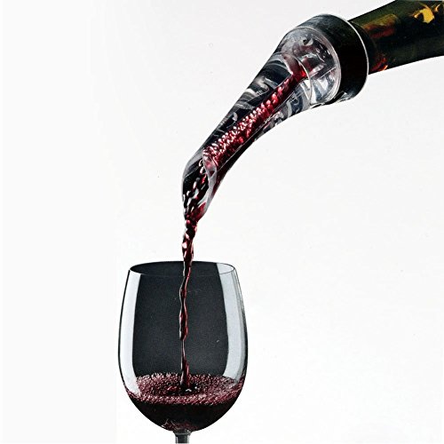 FosFun aireador de vino Pourer - airea Pourer Boquilla para rojos y Vinos Blancos - Decantar su vino con elegancia y sencillez