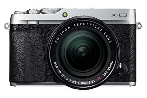 Fujifilm X-E3 - Cámara Evil de 24.3 MP y kit cuerpo con objetivo Fujinon XF 18-55 mm, color plata