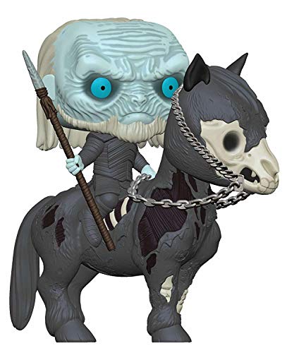 Funko - Pop! Rides: Game of Thrones S10 - White Walker on Horse Figura Coleccionable, Multicolor (37669)