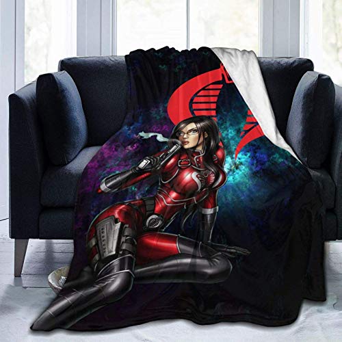 Gi Joe Cobra Manta suave y cálida de felpa para sofá de cama, sala de estar, manta de forro polar, 122 x 122 x 152 x 152 cm
