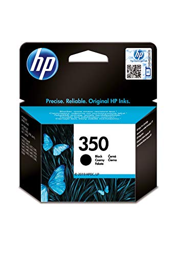 HP 350 CB335EE, Negro, Cartucho de Tinta Original, compatible con impresoras de inyección de tinta HP Deskjet D4260, D4300, Photosmart C5280, C4200, Officejet J5780, J5730