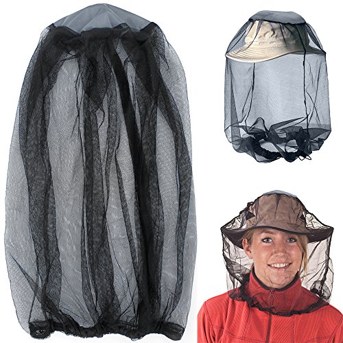 IHUIXINHE Mosquito Head Net, Malla de Protección de la Máscara de la Cara Anti-Mosquito Bee Insecto Fly Mask Hat para la Apicultura Apicultor de Pesca al Aire Libre, Repelente de Insectos Netting