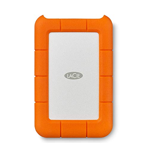 LaCie 1 TB Rugged Mini USB 3.0, 2.5 Pulgadas, Disco Duro Externo portátil para PC et Mac, Resistente a Golpes y caídas, Con servicios Rescue (LAC301558)