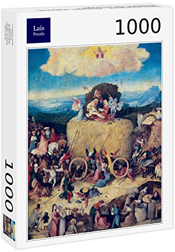 Lais Puzzle Hieronymus Bosch - Carro de heno, tríptico, Panel Central: El Carro de heno 1000 Piezas