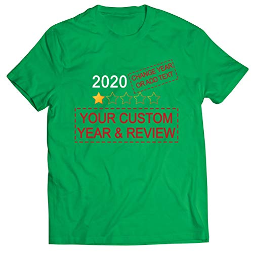 lepni.me Camisetas Hombre 2020 Año Personalizado o Texto Revisión o Comentarios Personalizados (XXX-Large Verde Multicolor)
