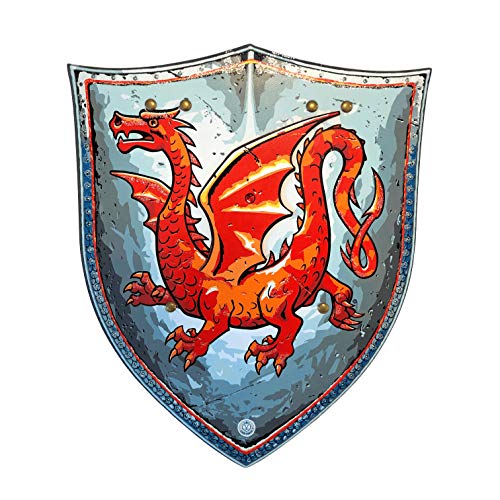Liontouch 29301LT Escudo de Juguete de Espuma Caballero Dragón Ámbar para niños | Forma Parte de la línea de Disfraces para niños