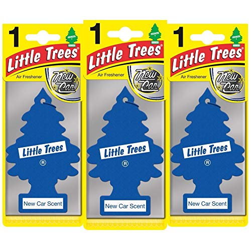 LITTLE TREES LTZ002 Ambientador, Coche Nuevo, 3 Unidades, Set de 3