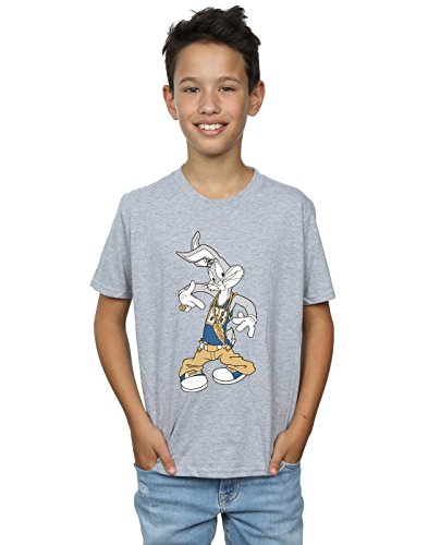 Looney Tunes niños Bugs Bunny Rapper Camiseta 9-11 Years Gris Sport