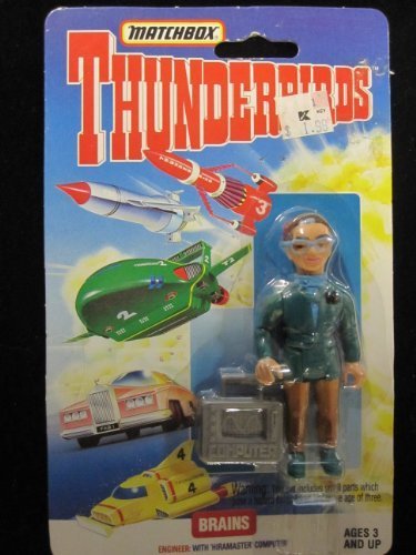 Matchbox Thunderbirds Series Brains Action Figure Made in 1993 by Matchbox