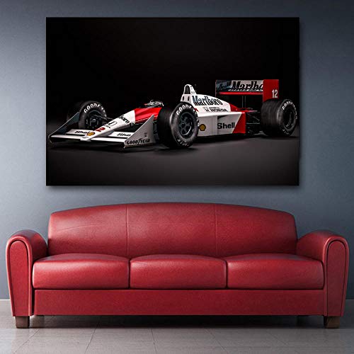Mclaren Honda Classic Formula One F1 Sport Car Wall Art Posters Canvas Prints Pinturas de Seda para la decoración de la Sala de estar40x60cm-Sin Marco