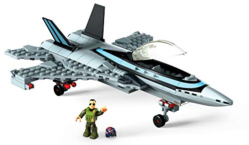 Mega Construx- Conjunto de construcción de Juguete Boeing F/A 18E Super Hornet (Mattel GPP89)
