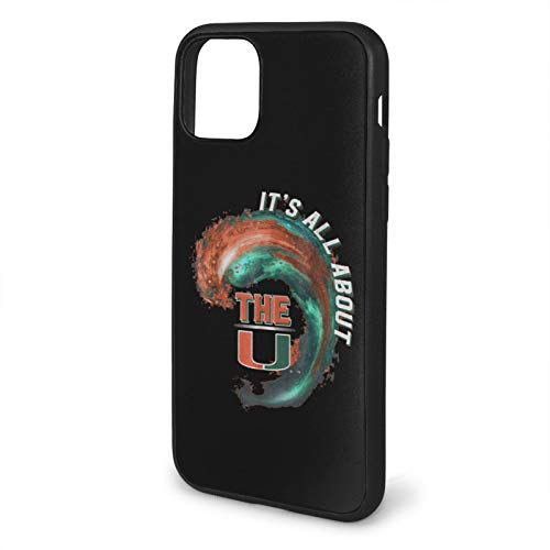 N / A Miami Hurricanes Wave - All About The U Handyh¨¹lle iPhone 11 PC Material Unisex para proteger la pers?nidad del teléfono iPhone 11 Pro