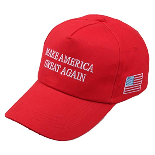 Neborn Gorra Ajustable de America Make Again Great Donald Trump Gorra de béisbol de Malla Republicana (Rojo)