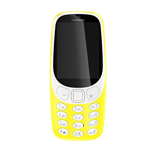 Nokia 3310 2.4" 79.6g Amarillo Característica del teléfono - Teléfono móvil (Barra, SIM Doble, 6,1 cm (2.4"), 2 MP, 1200 mAh, Amarillo)