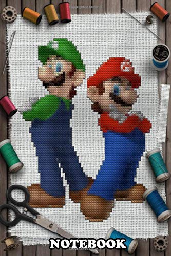 Notebook: Check Out For More S Mario Luigi In Cross Stitching , Journal for Writing, College Ruled Size 6" x 9", 110 Pages