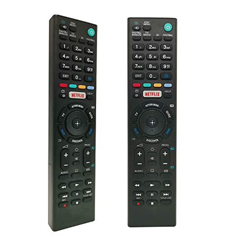 Nuevo Mando a Distancia Universal Sony TV para Sony Bravia LCD/LED TV (Botón Netflix), No Se Requiere Configuración del Televisor Control Remoto Universal RMT