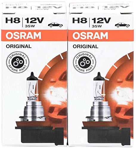 OSRAM 64212 2X H8 35W / 12 V DE ALTA TECNOLOGÍA DE LARGA DURACIÓN HALOGENA coche de la lámpara bombilla de la lámpara PAQUETE DE 2-Filtro UV OEM estrenar en el empaquetado ORIGINAL