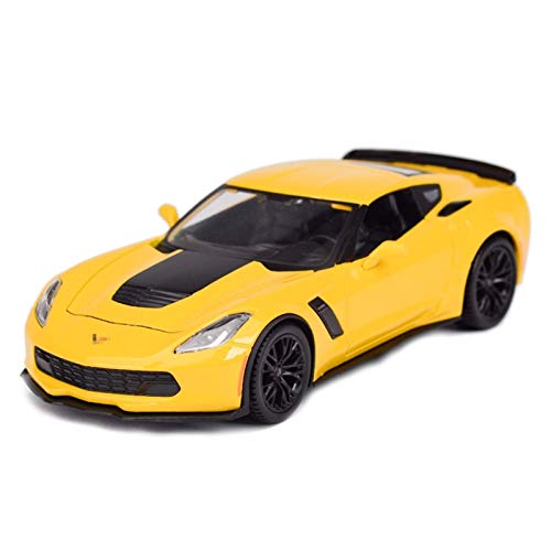 Outdowing Model Car 1:24 2015 para Chevrolet para Corvette para Z06 Coche deportivo Estado estático Vehículos de fundición Modelo de colección Juguetes de automóvil Diecast Vehículo para niños Regalo