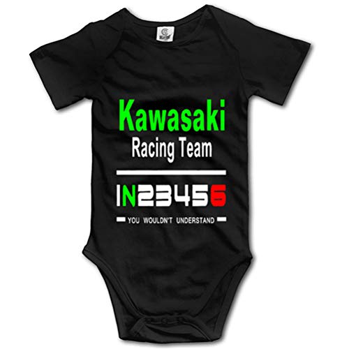 Ouyan Kawasaki Racing Team Logo Baby Cotton Casual Jumpsuit