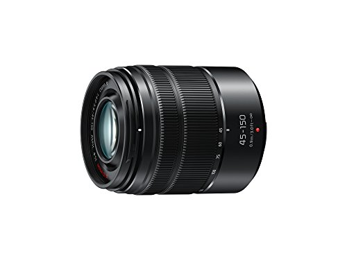 Panasonic LUMIX H-FS45150 - Objetivo Tele Zoom para cámaras de montura M4/3 (Focal 45-150 mm, F4-F5.6, tamaño filtro 52 mm, lentes asféricas, MEGA O.I.S), negro