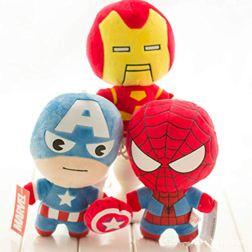 Peluche 3 Piezas/Set Peluches Hulk Thor Capitán América Ironman Spiderman Peluches De Peluche Muñecas De Peluche Gran Regalo