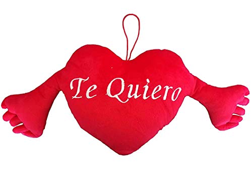Peluche Te Quiero Cojín Almohada San Valentín Enamorados Parejas Regalos Originales (con Brazos (TE Quiero))