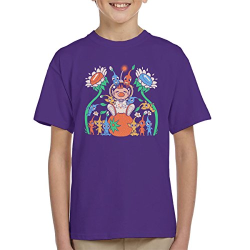 Pikmin Friendly Alien Flora Kid's T-Shirt