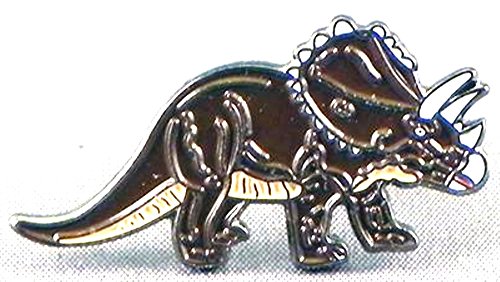 Pin de Metal esmaltado, Insignia Triceratops Dinosaurio Animal prehistórico