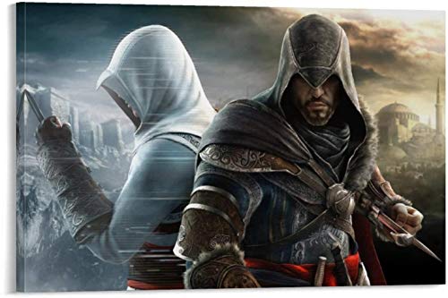 Posters Theme Room Decoration Assassin's Creed Game Revelations Ezio Auditore Da Firenze Altaïr IBN-La'Ahad Pictures Arts Craft for Home Wall Decor Gift 08x12inch(20x30cm)