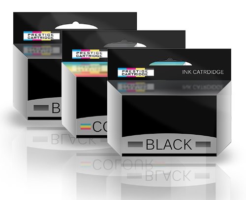 Prestige Cartridge 3 x Remanufacturados con Lexmark No. 82 & No. 83 Cartuchos de Tinta de Impresión - UN Juego MÁS UNO Negro