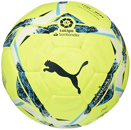PUMA LaLiga 1 Adrenalina Hybrid Ball Balón de Fútbol, Unisex-Adult, Lemon Tonic-Multi Colour, 3